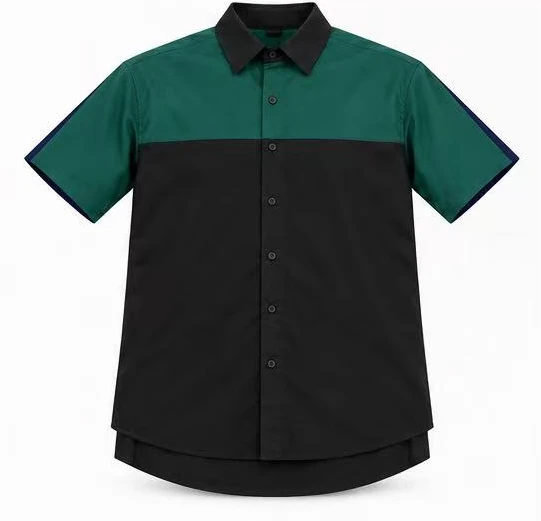 Two-Tone Short-Sleeve Work Shirt — Work Shirts